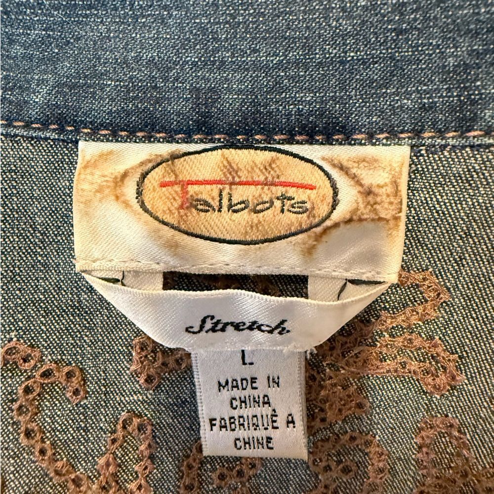 Talbot’s Denim Embroidered Jacket - Picture 4 of 4